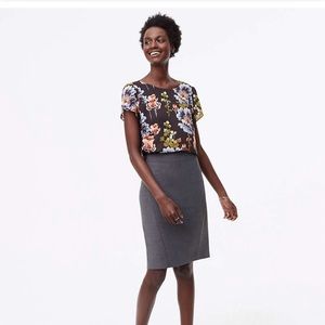 Gray skirt from Loft